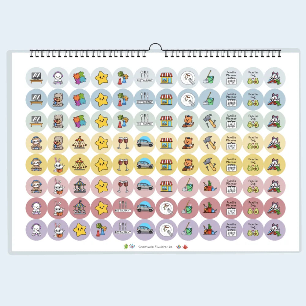 Succesvolle Kinderen Familieplanner structuren gezien-8